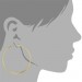Silberdream GoldDream Creole Simply 50mm Ohrring 333 Gelbgold Echtschmuck GDO0005Y Sonderangebot der Fabrik
