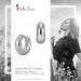 Silberdream SilberDream Creole Glanz oval 925 Sterling Silber Ohrring SDO390S 50% Rabatt mit kostenlosem Versand