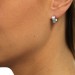 Silberdream SilberDream Creole Glanz eckig 925 Sterling Silber Ohrring SDO347S Clearance-Verkauf