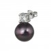 Silberdream SilberDream Ohrstecker Perle schwarz Zirkonia Damen 925er Silber SDO1738S Kostenloser Versand international