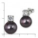 Silberdream SilberDream Ohrstecker Perle schwarz Zirkonia Damen 925er Silber SDO1738S Kostenloser Versand international