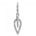 Silberdream SilberDream Ohrhänger Blatt Zirkonia weiß 925 Silber Ohrring SDO4285W Speichern exportieren