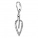 Silberdream SilberDream Ohrhänger Blatt Zirkonia weiß 925 Silber Ohrring SDO4285W Speichern exportieren