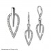 Silberdream SilberDream Ohrhänger Blatt Zirkonia weiß 925 Silber Ohrring SDO4285W Speichern exportieren