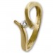 Silberdream GoldDream Gold Ring Wave Zirkonia Gr.60 333er Gelbgold GDR531Y60