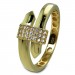 Silberdream GoldDream Gold Ring Glamour Gr.54 Zirkonia weiß 333er Gelbgold GDR546Y54