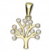 Silberdream GoldDream Kettenanhänger Lebensbaum Zirkonia weiß 333 Gold Echtschmuck GDH5066Y Super Sparpreis