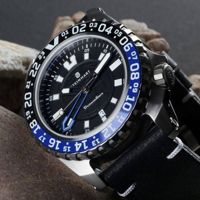 Steinhart TRAVELLER GMT blue Taucheruhr Tiefpreis