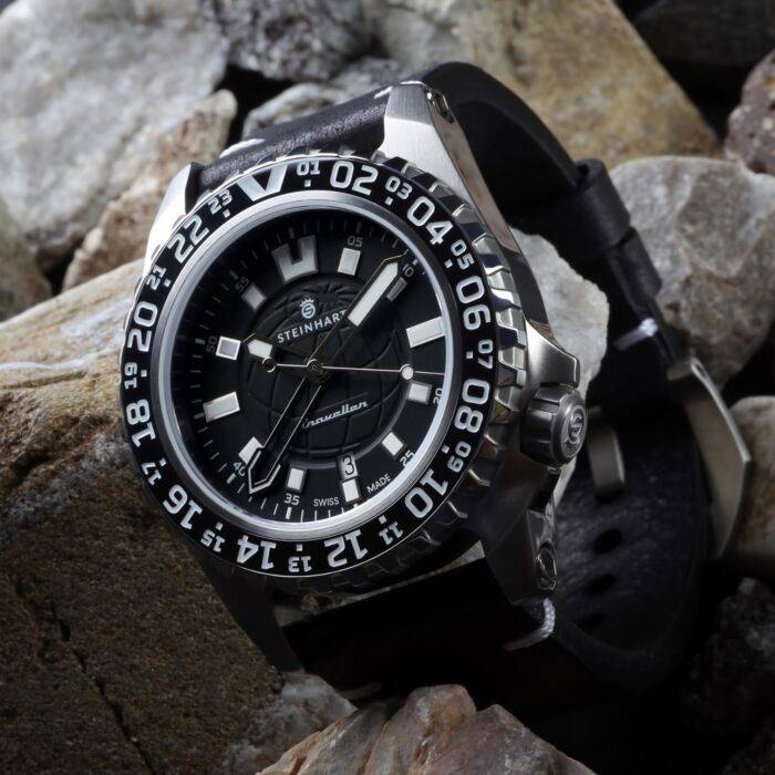 Steinhart TRAVELLER GMT black Taucheruhr Sonderangebot der Fabrik
