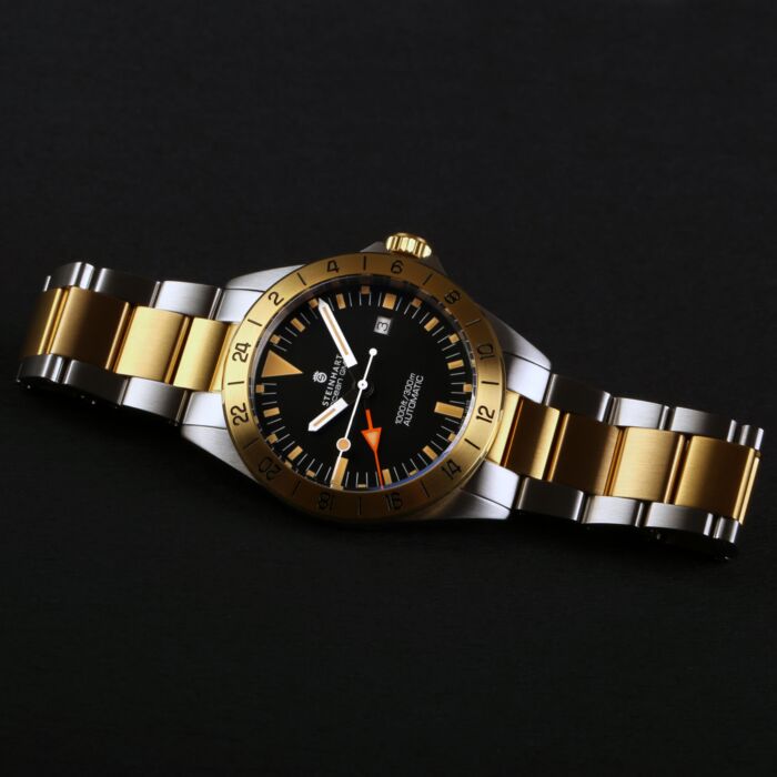 Steinhart Ocean One vintage GMT two-tone Discount Store für neue Produkte