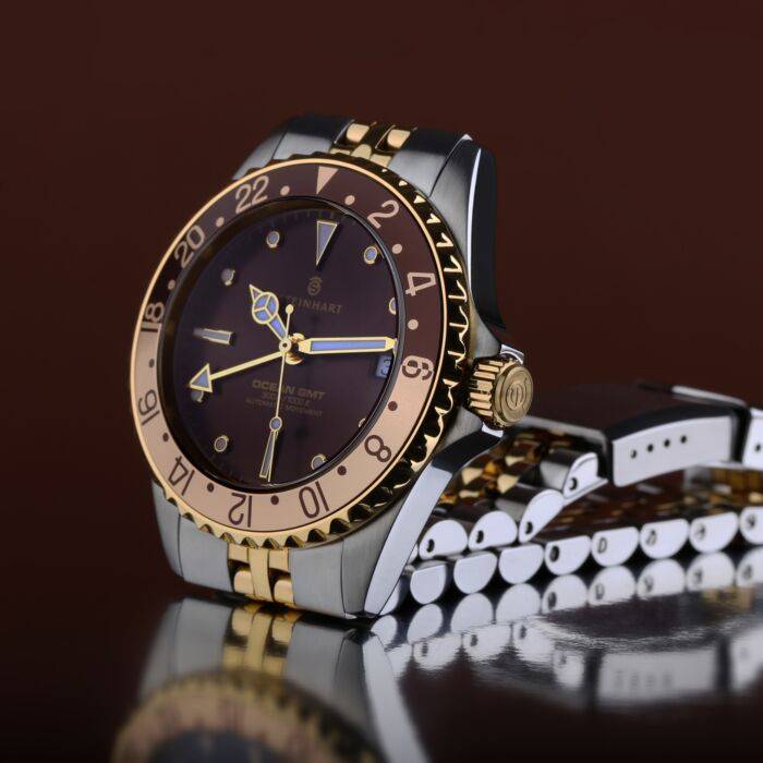 Steinhart Ocean 39 GMT.2 two-tone CHOCOLATE Taucheruhr 50% Rabatt mit kostenlosem Versand