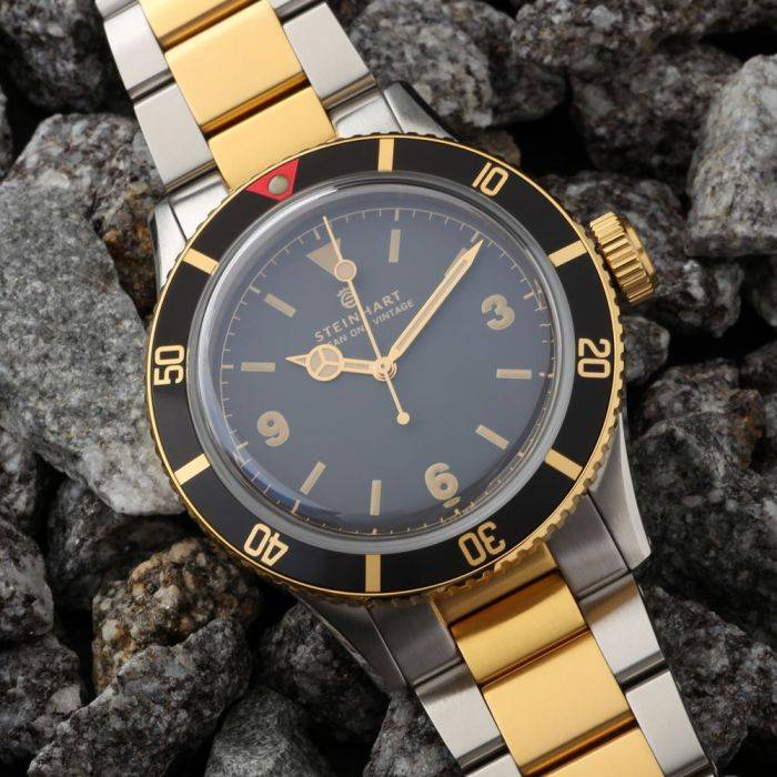 Steinhart Ocean One Vintage two-tone Taucheruhr Clearance-Verkauf
