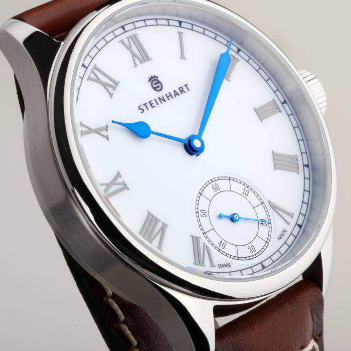 Steinhart MARINE CHRONOMETER 42 white roman Auslauf