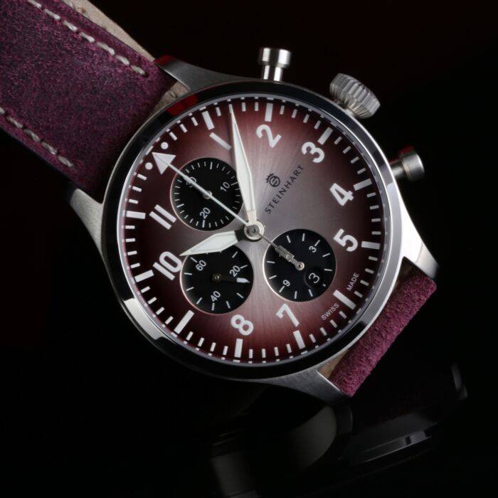 Steinhart Pilot Chronograph 42 red SUMMER EDITION Vatertagsangebot