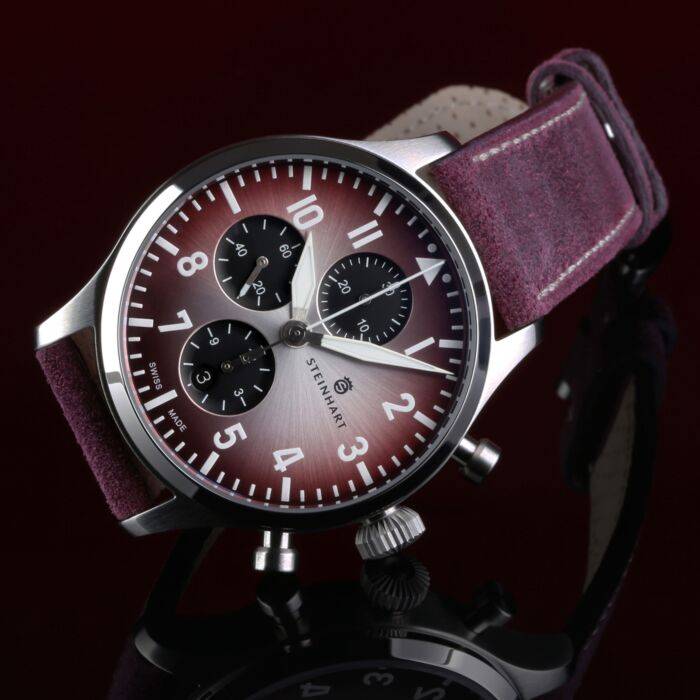 Steinhart Pilot Chronograph 42 red SUMMER EDITION Vatertagsangebot