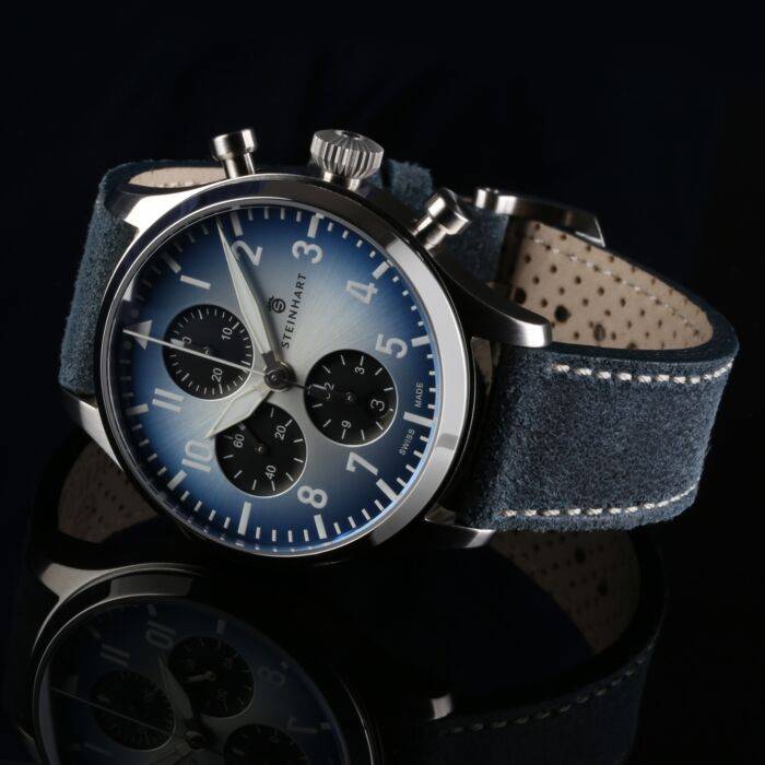Steinhart Pilot Chronograph 42 blue SUMMER EDITION Jubiläumsangebot