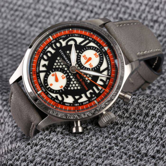 Steinhart NAV.B-CHRONO 42 SKELETON orange Top Angebot