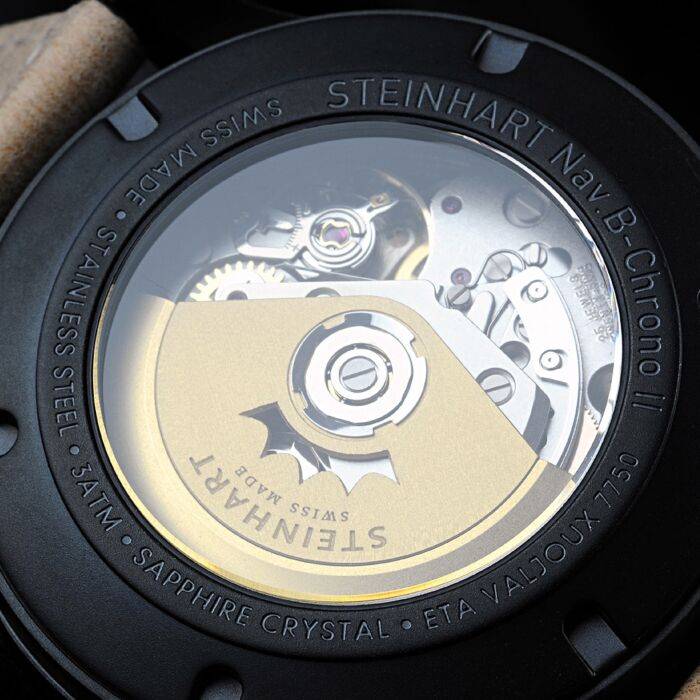 Steinhart Nav B Chrono II Black DLC Neueste Mode