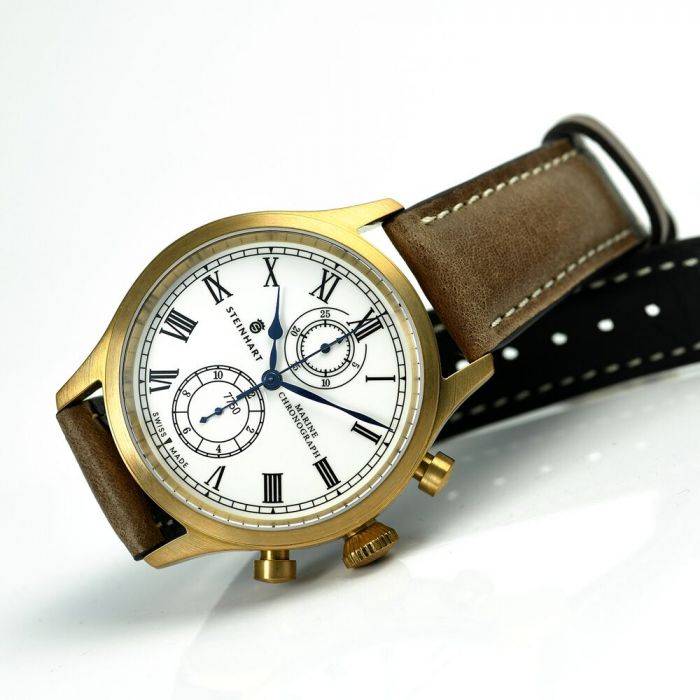 Steinhart Marine-Chronograph Bronze Premium Römisch Räumungsverkauf