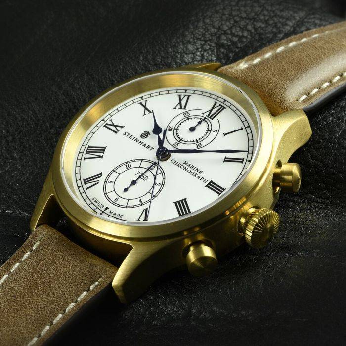 Steinhart Marine-Chronograph Bronze Premium Römisch Räumungsverkauf