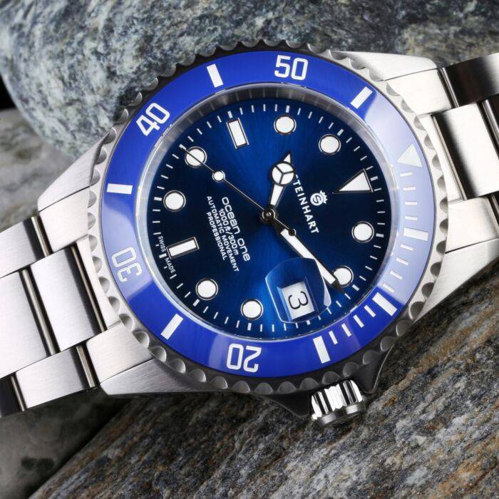 Steinhart Ocean One premium BLUE Ceramic Taucheruhr Sonderangebot der Fabrik