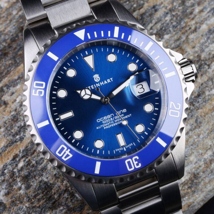 Steinhart Ocean One premium BLUE Ceramic Taucheruhr Sonderangebot der Fabrik