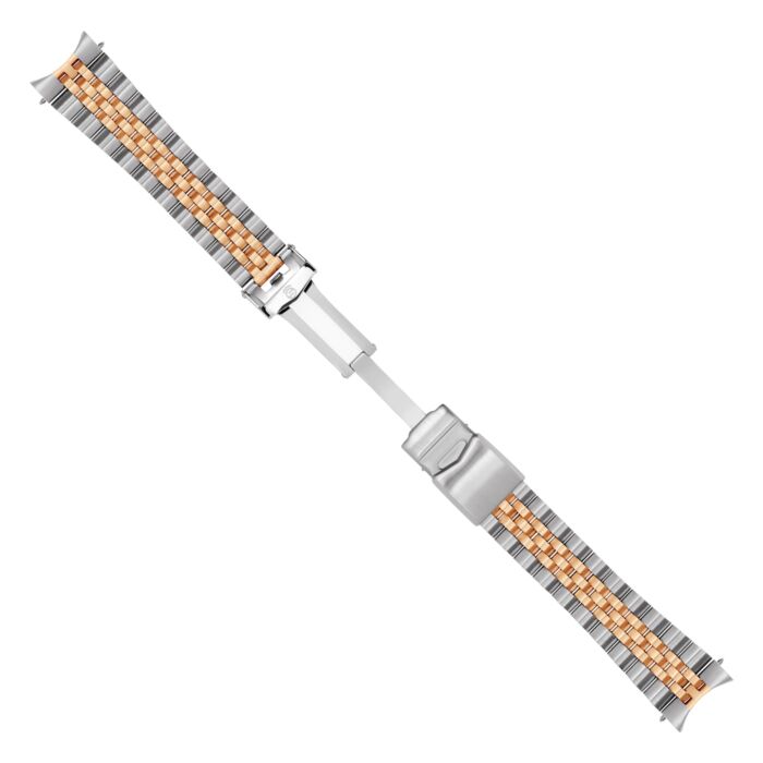Steinhart Stahlband bicolor satiniert 22x18 mm fünfreihig inkl. Bandanstöße Fabrikladen