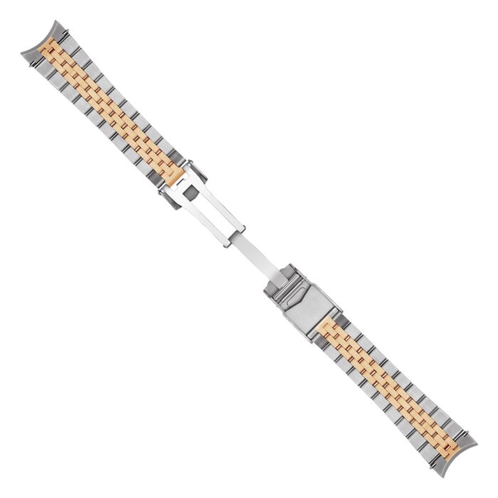 Steinhart Stahlband bicolor satiniert 22x18 mm fünfreihig inkl. Bandanstöße Fabrikladen