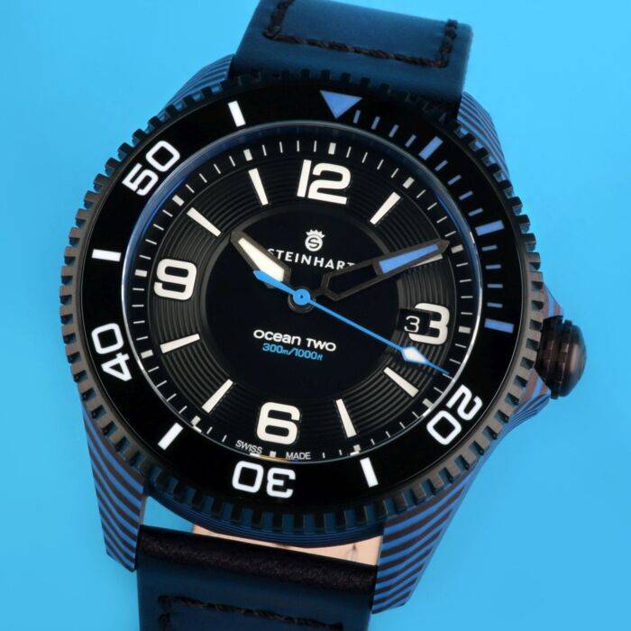 Steinhart Ocean 2 premium Carbon Blue Taucheruhr Muttertagsangebot