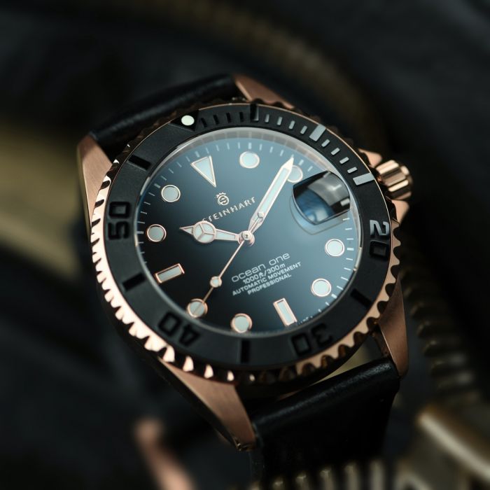 Steinhart Ocean 39 PINK-GOLD Ceramic Taucheruhr Heißer Verkauf