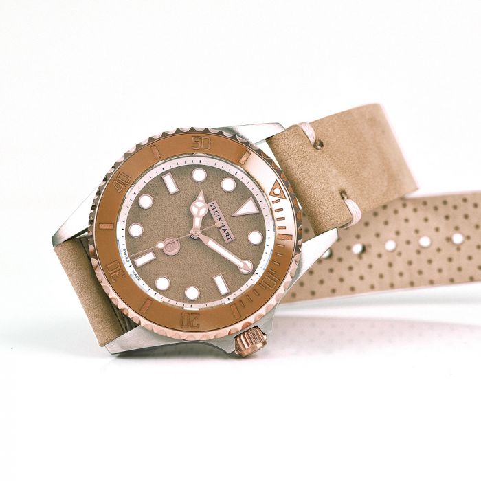Steinhart Ocean 39 BEIGE Ceramic Taucheruhr Top Angebot