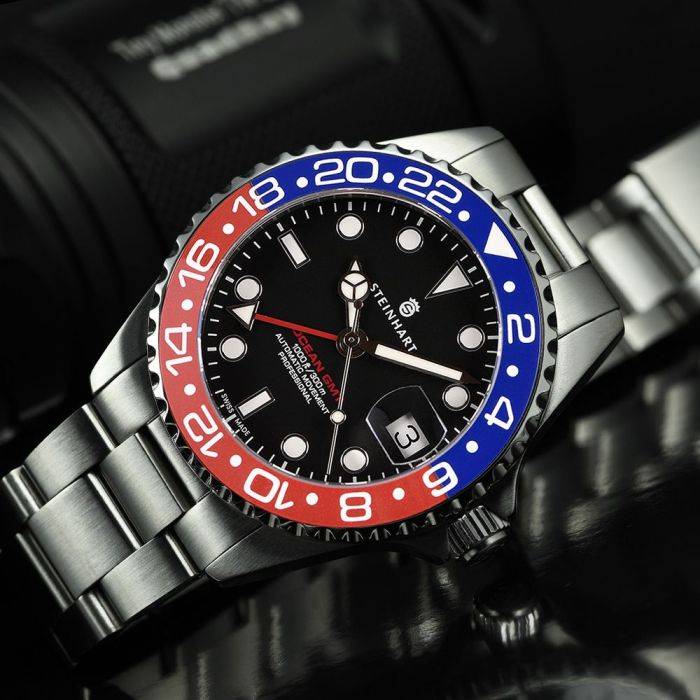 Steinhart Ocean 39 GMT BLUE-RED Ceramic Taucheruhr Online Outlet