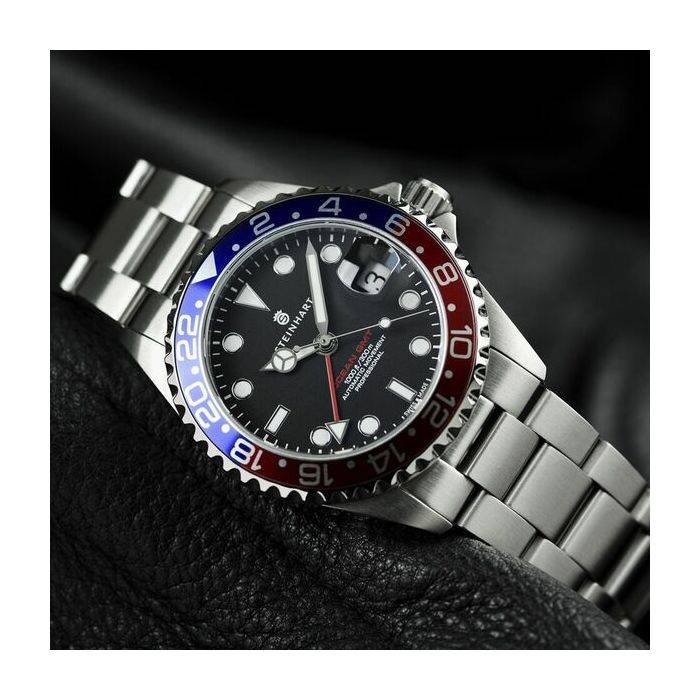 Steinhart Ocean 39 GMT BLUE-RED Taucheruhr Große Rabatte