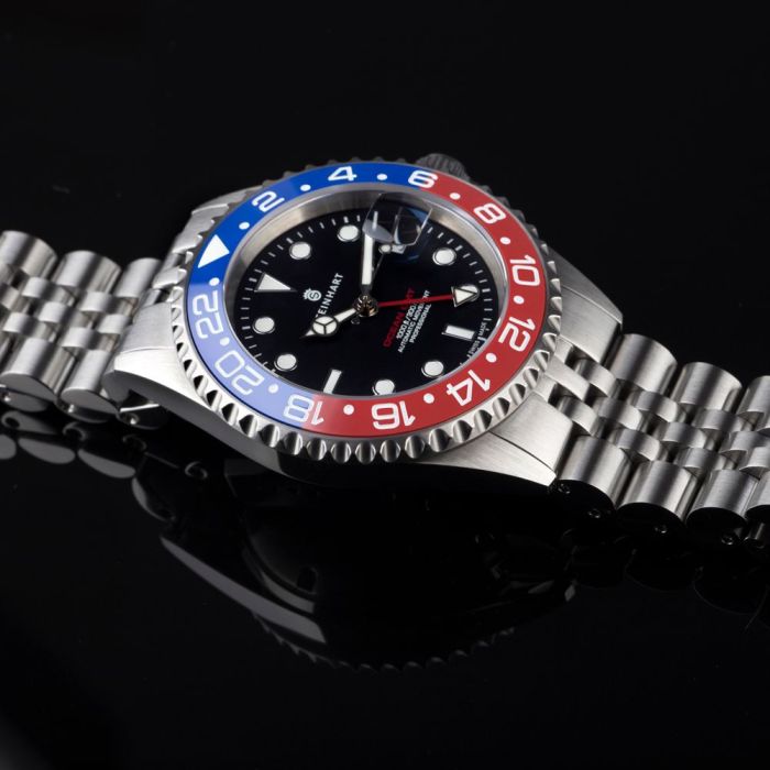 Steinhart Ocean One GMT BLUE-RED. 2 Ceramic Taucheruhr Saisonale Angebote