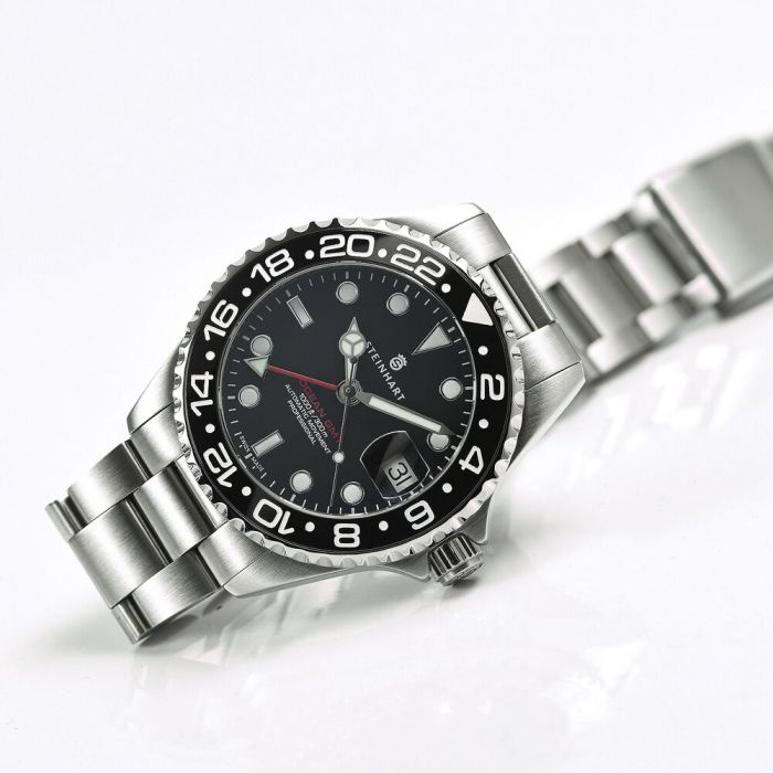 Steinhart Ocean 39 GMT BLACK Ceramic Taucheruhr Riesige Ersparnisse