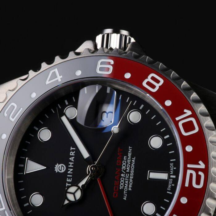 Steinhart Ocean One GMT BLACK-RED Ceramic Taucheruhr Wochenangebot