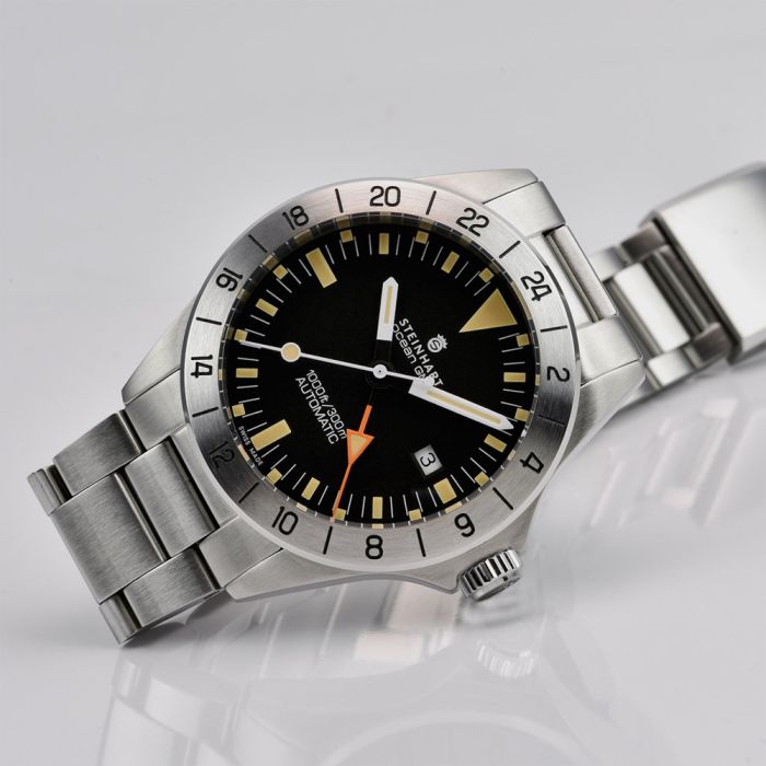 Steinhart Ocean One vintage GMT Taucheruhr Kostenlose Rückgabe