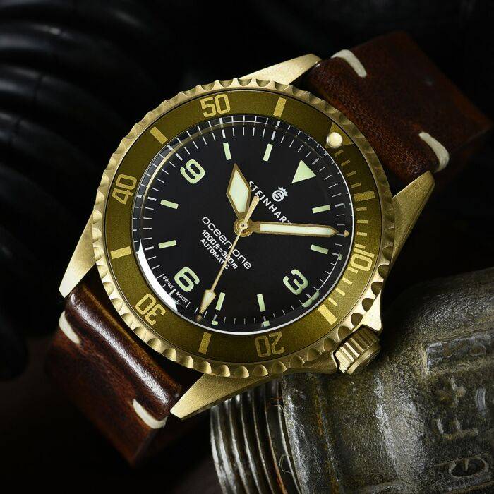 Steinhart Ocean One Bronze LIGHT-BROWN Taucheruhr Sonderangebot der Fabrik