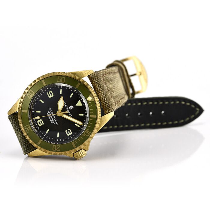 Steinhart Ocean One Bronze GREEN Taucheruhr Vierteljährliche Förderung