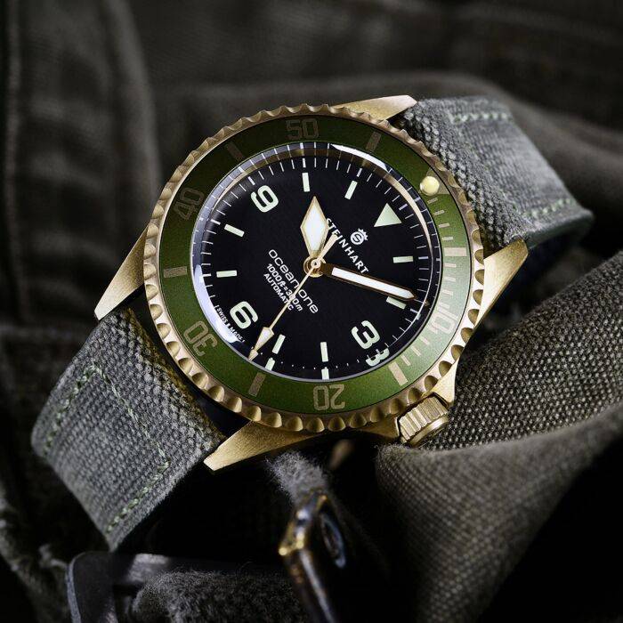 Steinhart Ocean One Bronze GREEN Taucheruhr Vierteljährliche Förderung