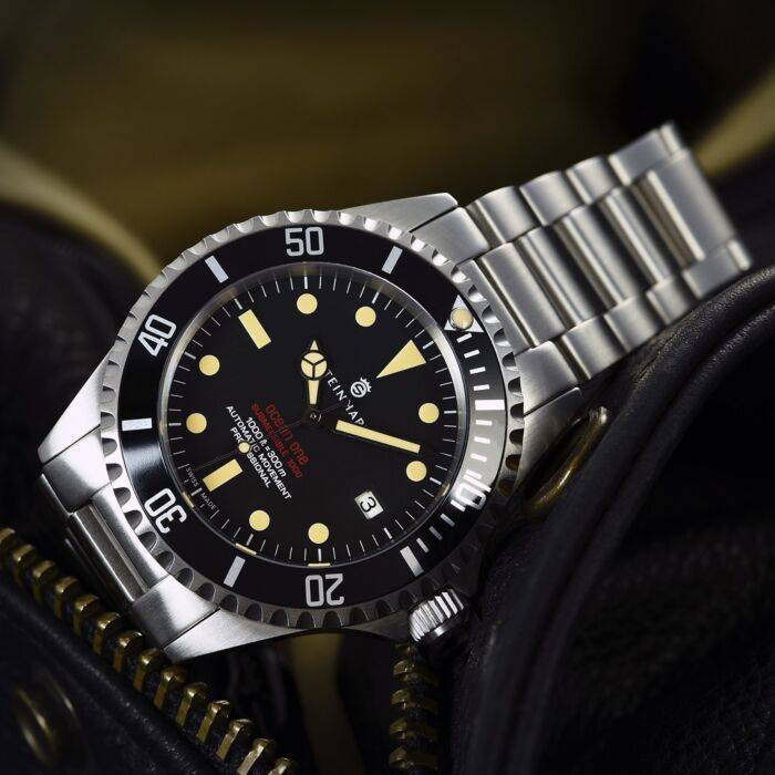 Steinhart Ocean One vintage RED Taucheruhr Discount Store für neue Produkte