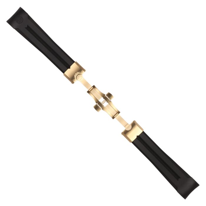 Steinhart Kautschukband neu 22x18 mm für Ocean 42 mit Schließe gelbgold Flash Sale
