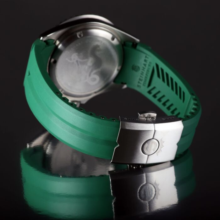 Steinhart Kautschukband grün 20x16 mm für Ocean 39 mit Schließe Stahl Bis zu 50% Rabatt