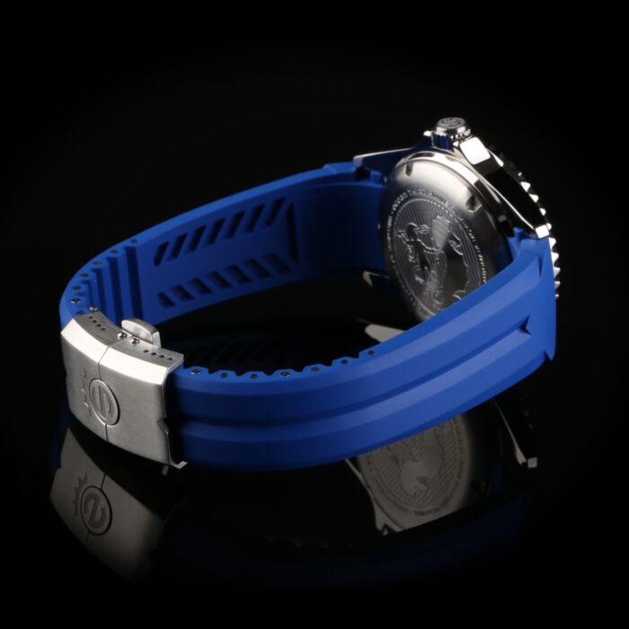 Steinhart Kautschukband blau 20x16 mm für Ocean 39 mit Schließe Stahl Muttertagsangebot